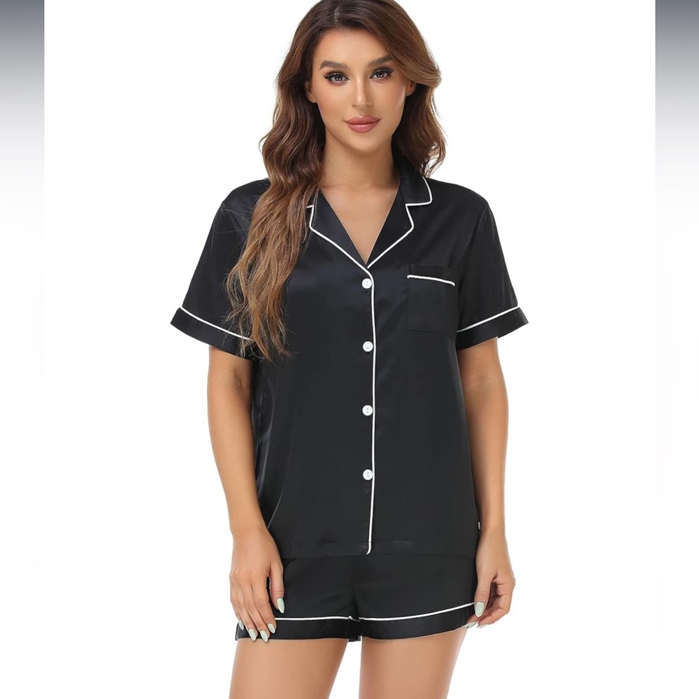 Women's Satin Pajama Set 2-Piece Sleepwear